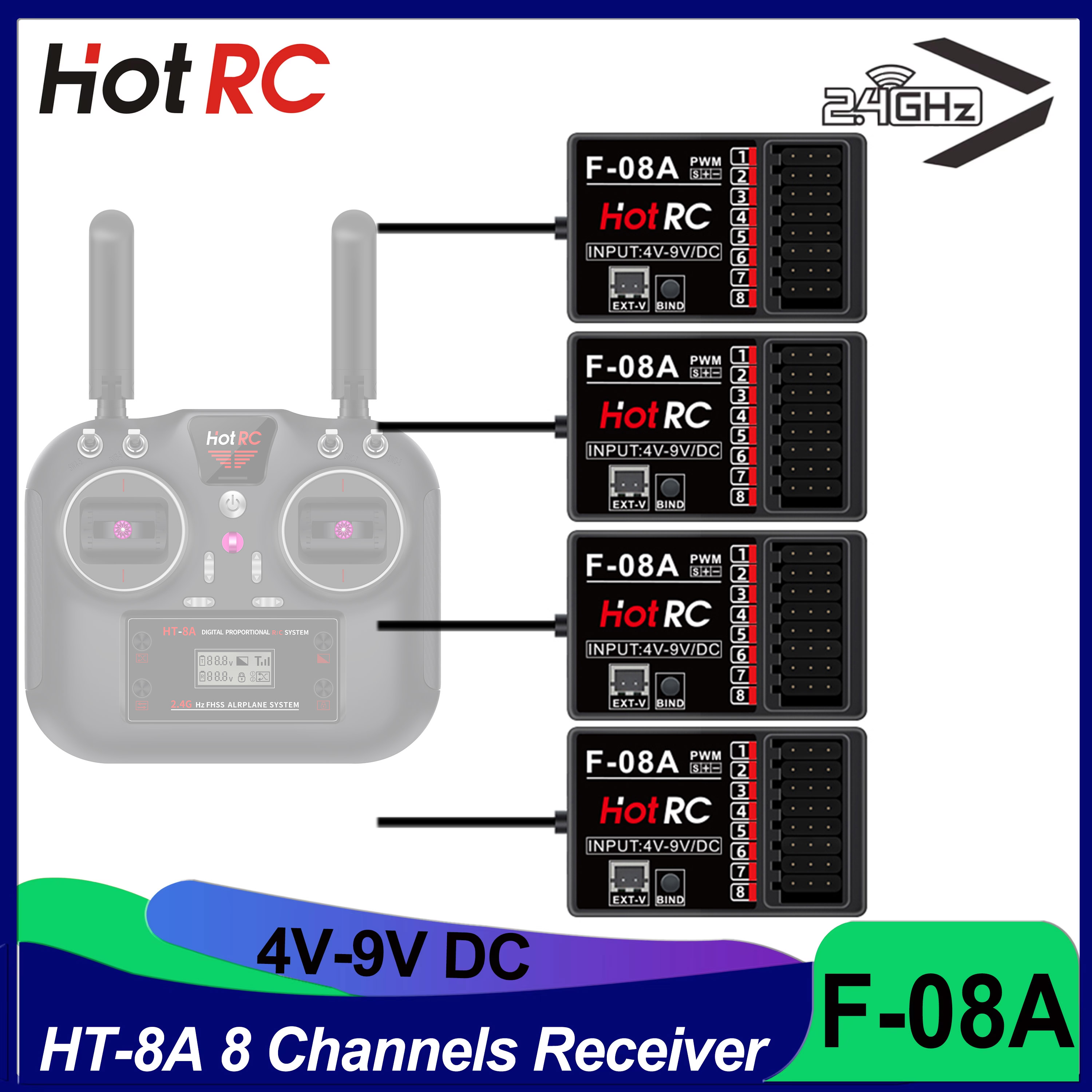 Drone Rc Battery - HOTRC RC Model Parts 8 Channels