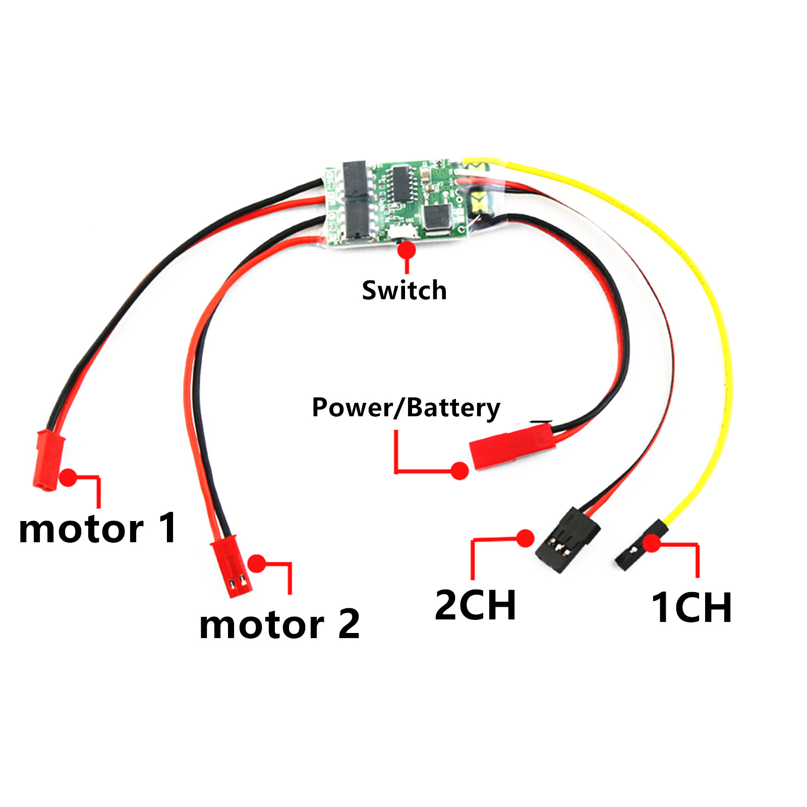 Rc Boat - Bidirectional Dual Way Brushed ESC 6V-14V