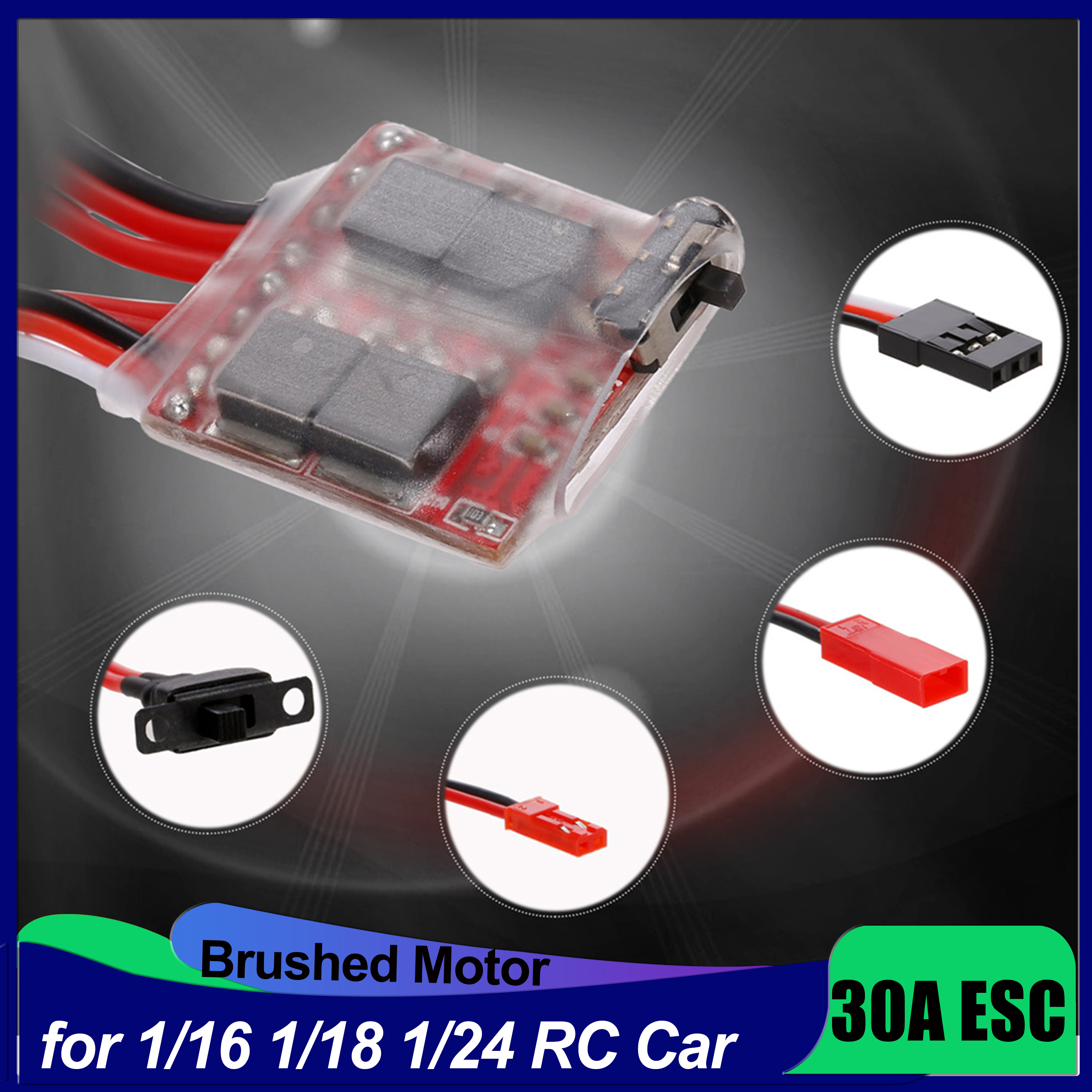 Rc Boat - Mini RC Car 30A Brushed ESC