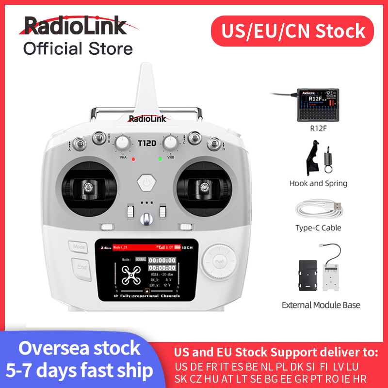 Rc Boat - Radiolink T12D ELRS 12 Channels Transmitter,Receiver