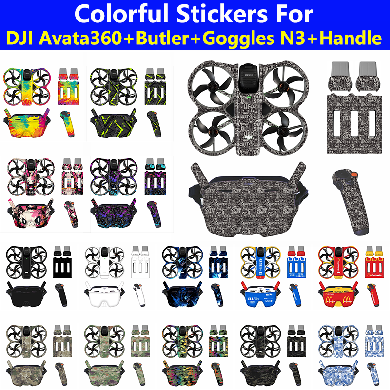 Drone Rc N3 3 Batteries - For DJI Avata 360 Drone Stickers