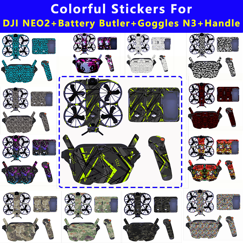 Drone Rc N3 3 Batteries - For DJI NEO 2 Drone Stickers