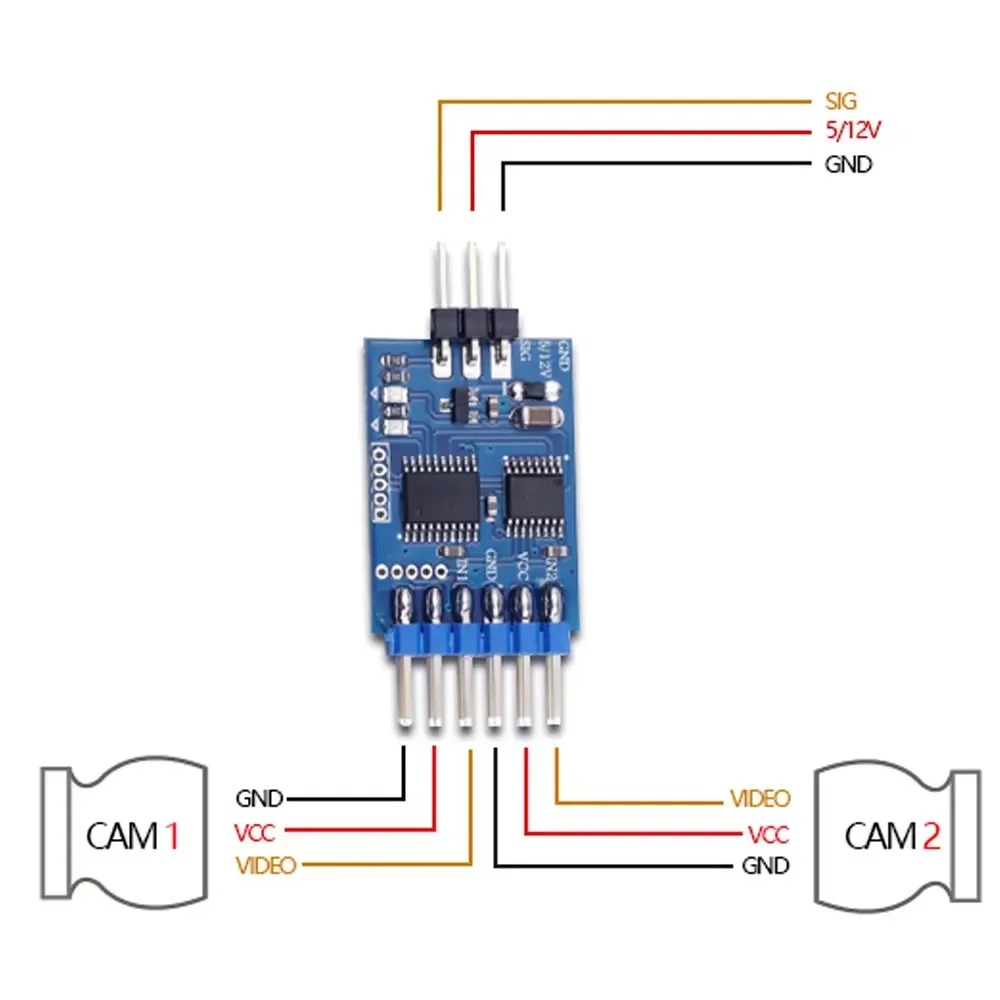 3 Channel Video Switcher Modul - Drone Rc Fpv Manual review and price