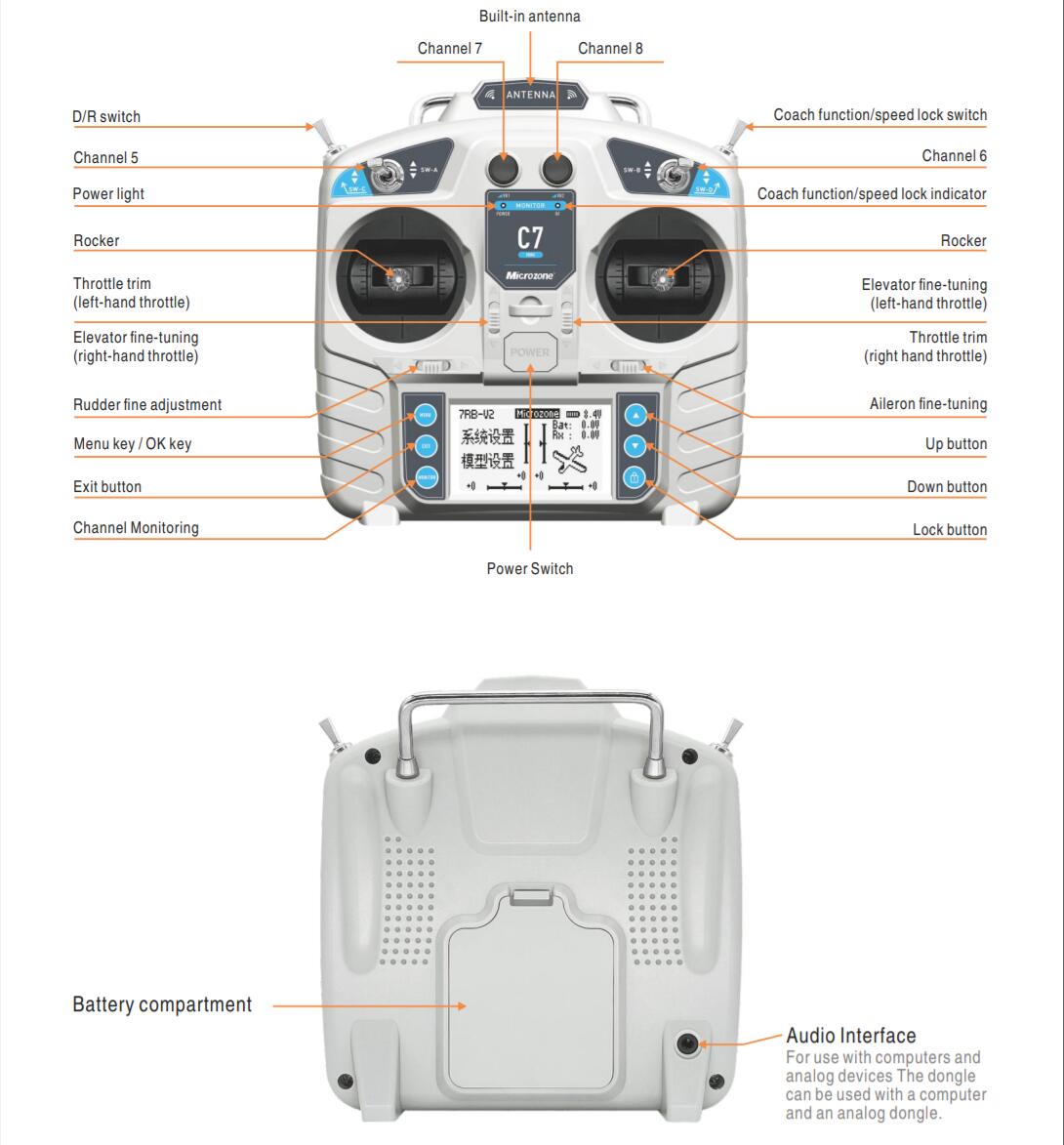 MicroZone MC7 Controller C7 MI - Drone Rc Battery review and price