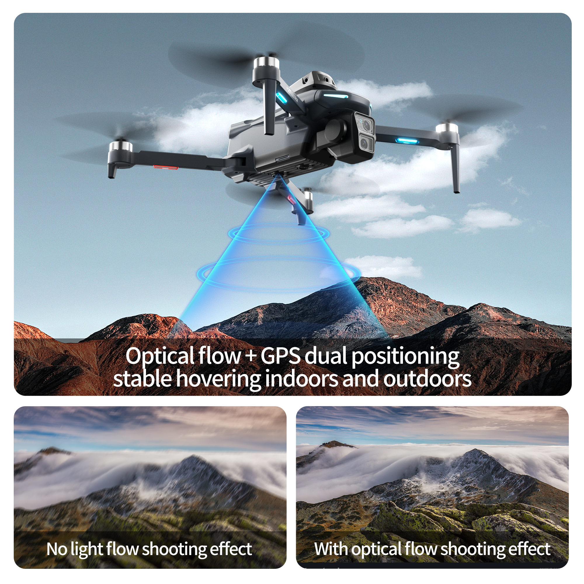 XT606 Foldable Drone 4K Dual C - Drone Top Rc review and price