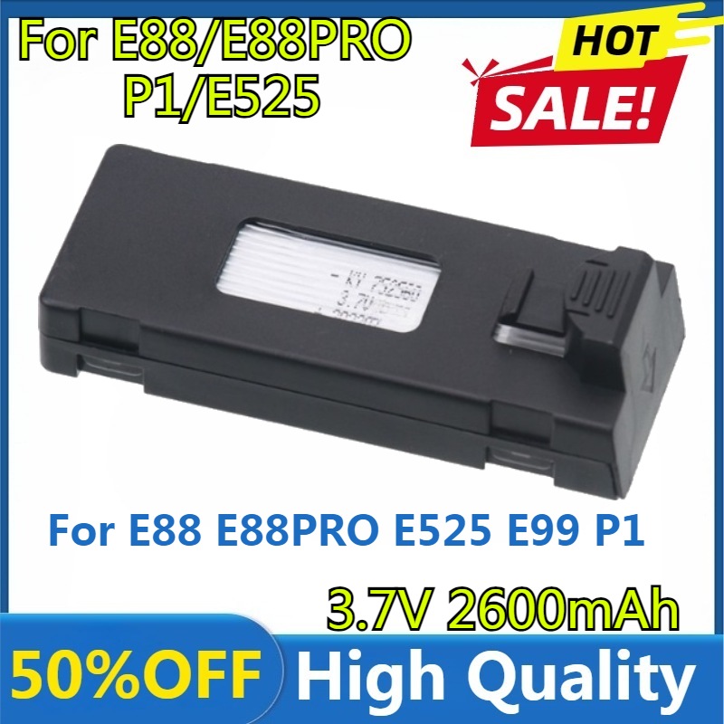 E88 Battery 3.7V 2600mAh Lipo  - Drone E88 Rc Quadcopter review and price