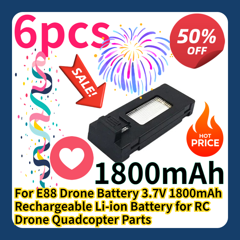 For E88 Drone Battery 3.7V 180 - Drone E88 Rc Quadcopter review and price