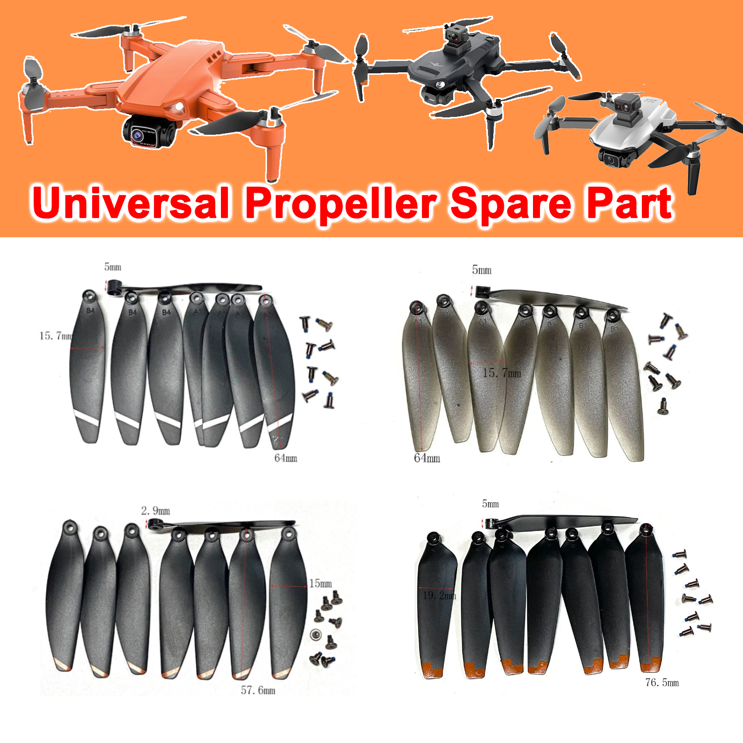 RC Drone Universal Propeller P - Drone Rc S1S review and price
